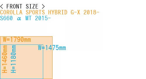 #COROLLA SPORTS HYBRID G-X 2018- + S660 α MT 2015-